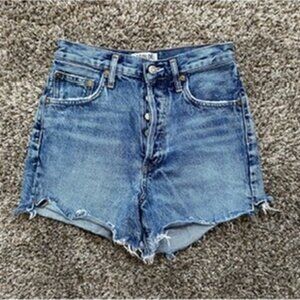 AGOLDE Dee High Rise Denim Jean Shorts